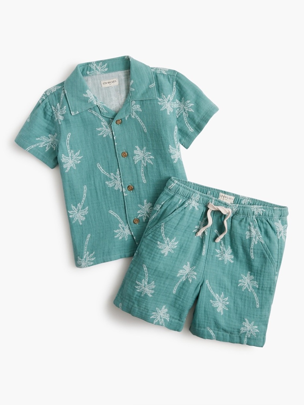 Crewcuts Baby & toddler boys' gauze resort short set 18-24 months NWT